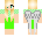 garnet ro'meave dress with green skirt