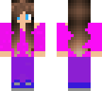 girl with purple and magenta outfit