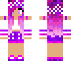 purple and pink girl