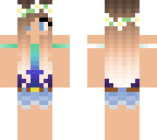 purple to blue to aqua girl