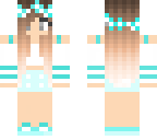 teen blue flower girl