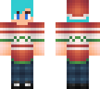 x-mas blue haired boy