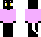 black kitty in a pink sweater