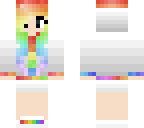rainbow heart in  hvite