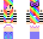 weird hair 2 rainbow