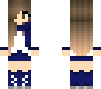 winter girl-blue