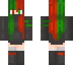 christmas red and green girl