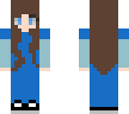 girl in pretty blue dress