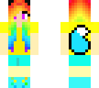 gym rainbow fox girl