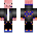 orange blue pig