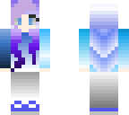 purple blue girl person