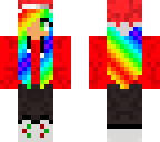 rainbow christmas girl