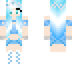 blue flower girl