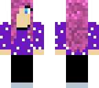 cute pink haired girl