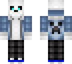 gamer sans with 2 glowing eyes
