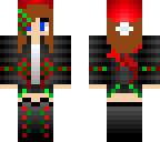 girl christmas brown hair