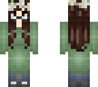 green dress and flower crown