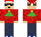 guy with santa hat and ugly sweater 