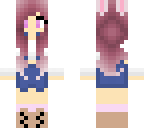 pink haired bunny girl