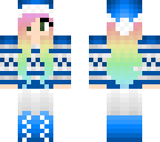 rainbow santa girl