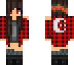 red plaid girl