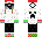 santa whale with swag