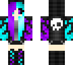 teal and purple