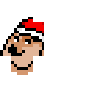 festive doge pixel art