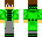 gamer in green outfit