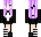 puple hair girl