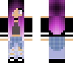 purple hair girl