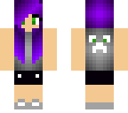 purple haired girl