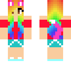 rainbow cat girl