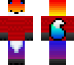 sweater rainbow fox