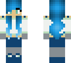 blue haired girl
