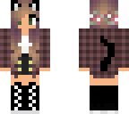 flannel wolf girl edit