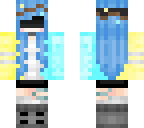 me with blue hair