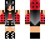 red goth girl