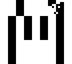 black and white
