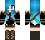 blue  fighting girl