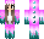 blue and pink dino