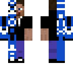 blue cyborg steve