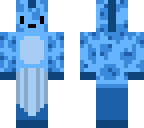 blue girrafe with wales tail