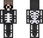 chibi skeleton nerd