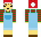christmas frisk and overalls