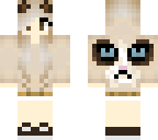 cute grumpy cat girl