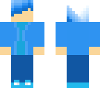 faceless blue man
