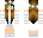 fix of light blue and white flower girl