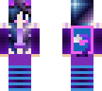 galaxy cat girl with backpack