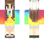 rainbow anime girl